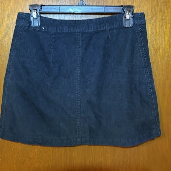Abercrombie & Fitch Navy Corduroy Mini Skirt Size 2 - Picture 3 of 7